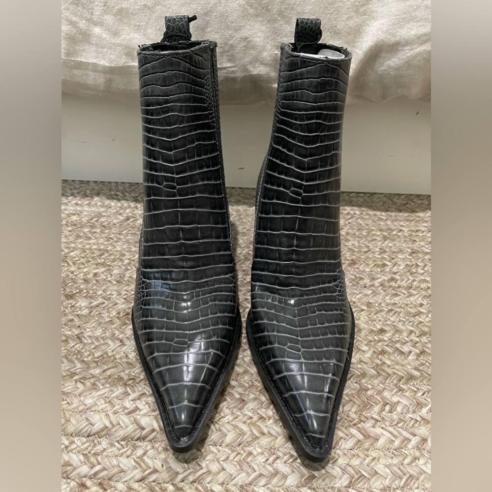 Zara Snakeskin Booties